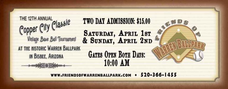 Copper Classic 2023 Schedule